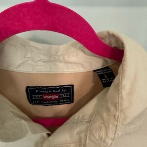 Wrangler Khaki Button-Up Shirt